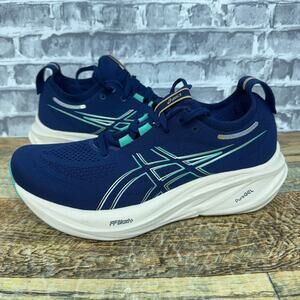 Asics Gel Nimbus 26 Blue Teal Running Shoes 1012B601 Womens Size 8.5 New